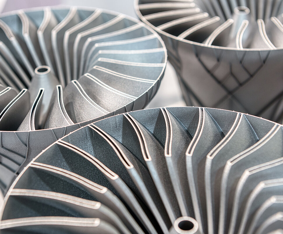 Metal products made by metal 3D printing.